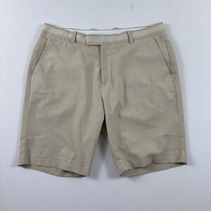 G/FORE Golf Shorts 9.5" Stretch Beige Men's 34 Performance Preppy